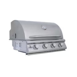 Blaze BCM 4-Piece 32-Inch Propane Outdoor Kitchen Package with Double Side Burner &amp; Refrigerato