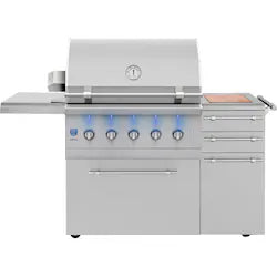 American Made Grills Encore 36-Inch Freestanding Hybrid Grill – Propane (ENCFS36-L)