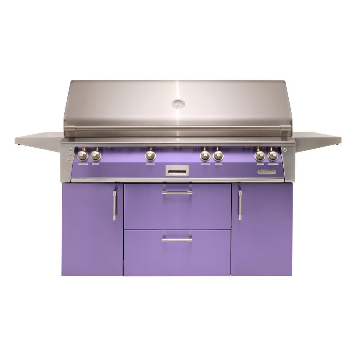 Alfresco ALXE 56-Inch Freestanding Natural Gas All Grill with Sear Zone in Blue Lilac -(ALXE-56BFGC-NG-S4005)