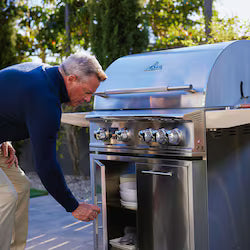 Blaze LTE PRO 32-Inch 4-Burner Natural Gas Grill with Digital Temperature Display & Rotisserie
