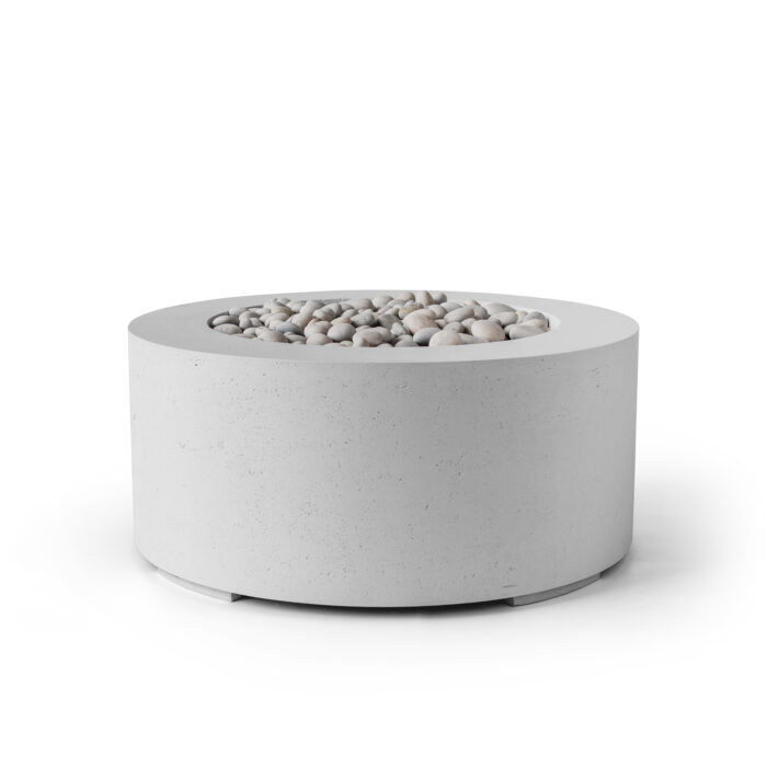 HPC Fire Belmont Lightweight Concrete Fire Pit by Dekko – Modern Outdoor Fire Feature