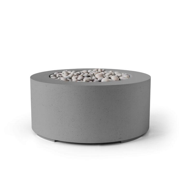 HPC Fire Belmont Lightweight Concrete Fire Pit by Dekko – Modern Outdoor Fire Feature