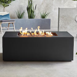 Covewood 58 Inch Rectangular Aluminum Propane Firepit