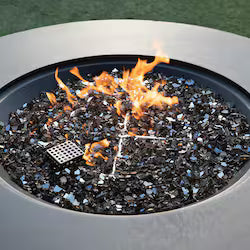 Elementi Nimes 40-Inch Round Concrete Natural Gas Fire Pit in Gray