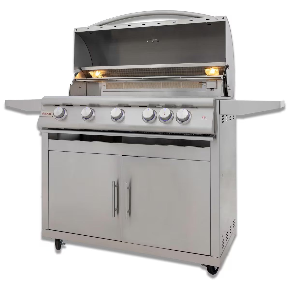 Blaze LTE+ 40-Inch 5-Burner Propane Gas Grill with Ceramic Flame Tamers – Premium Outdoor BBQ