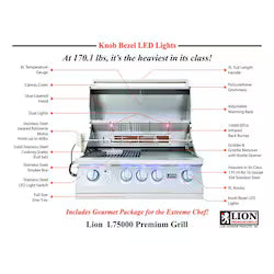 Lion L75000 32-Inch Built-In Natural Gas Grill – Premium Performance for Outdoor Kitchens