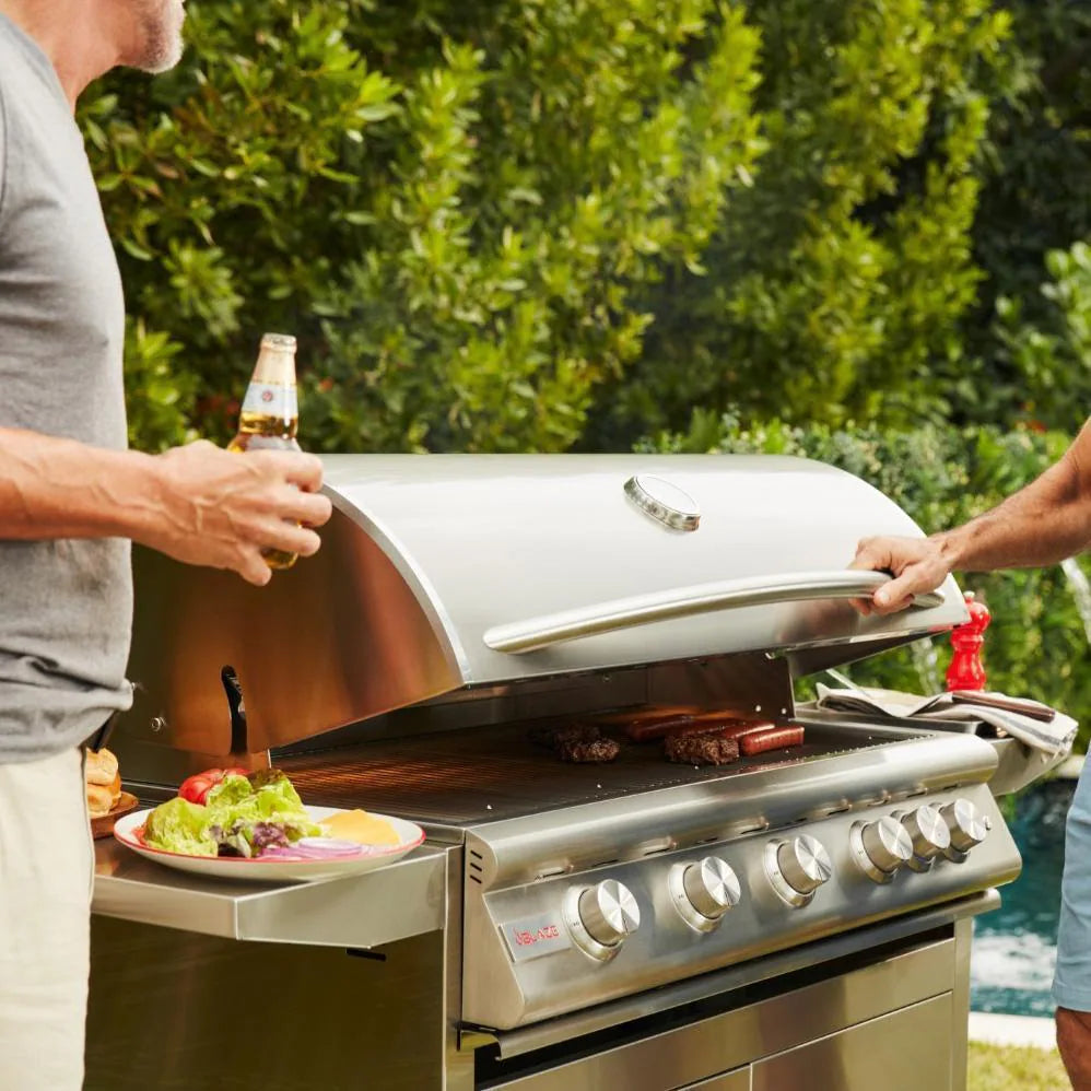 Blaze LTE+ 40-Inch 5-Burner Propane Gas Grill with Ceramic Flame Tamers – Premium Outdoor BBQ